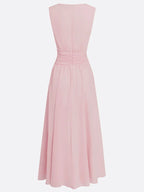 Dames Mouwloze A Lijn Maxi Jurk Chiffon