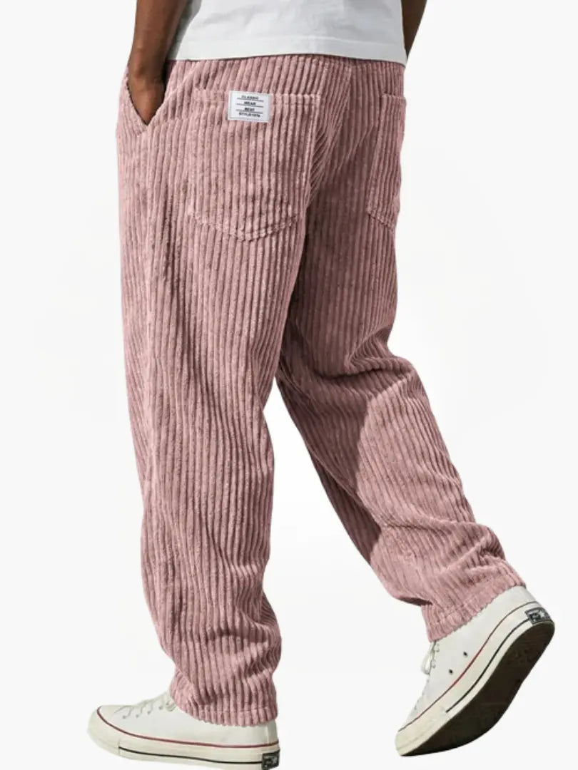 Heren Casual Corduroy Broek Montarello