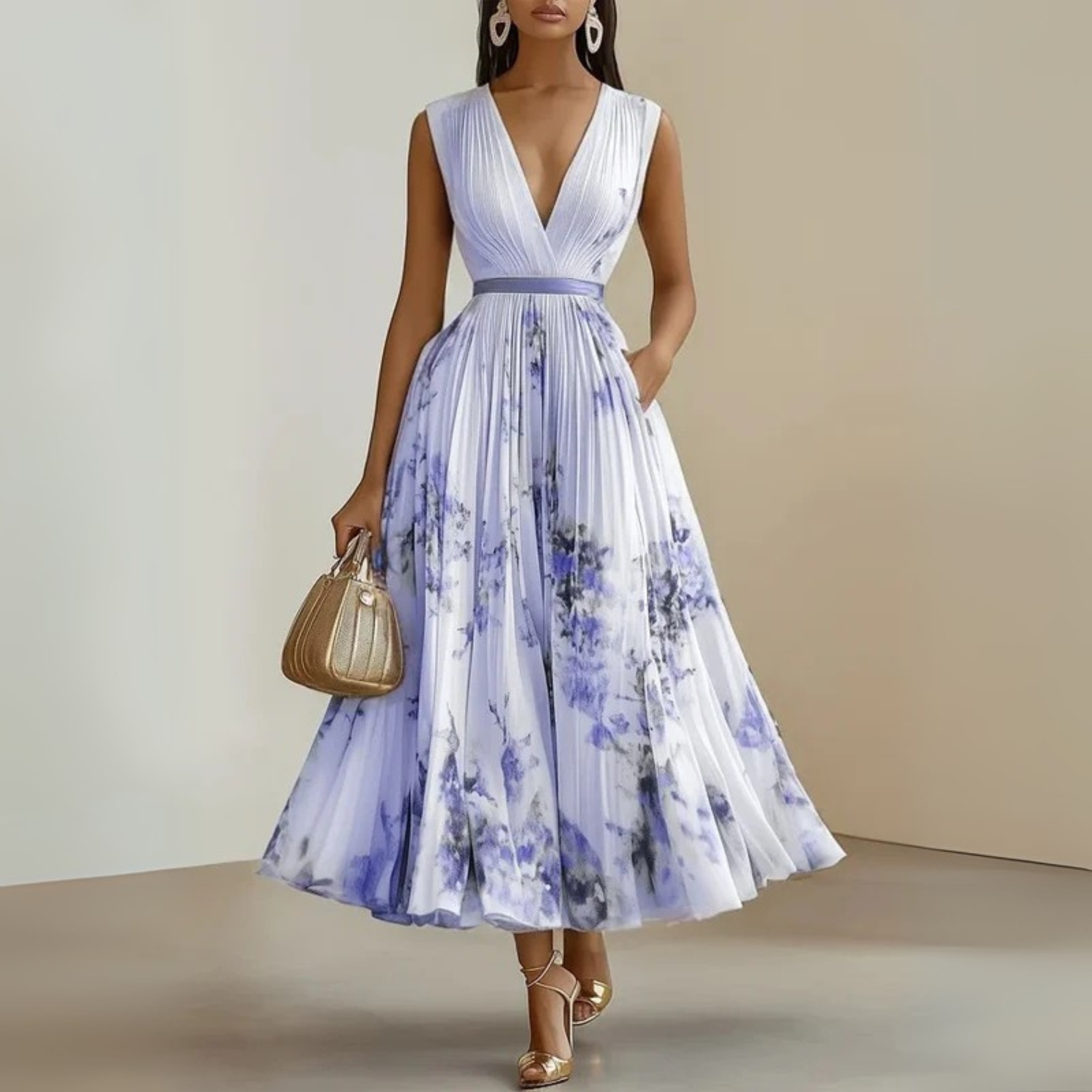 Dames Maxi Jurk Mouwloos Zomer