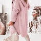 Waldaine Vest | Gebreid Vest met Knoopsluiting en Capuchon