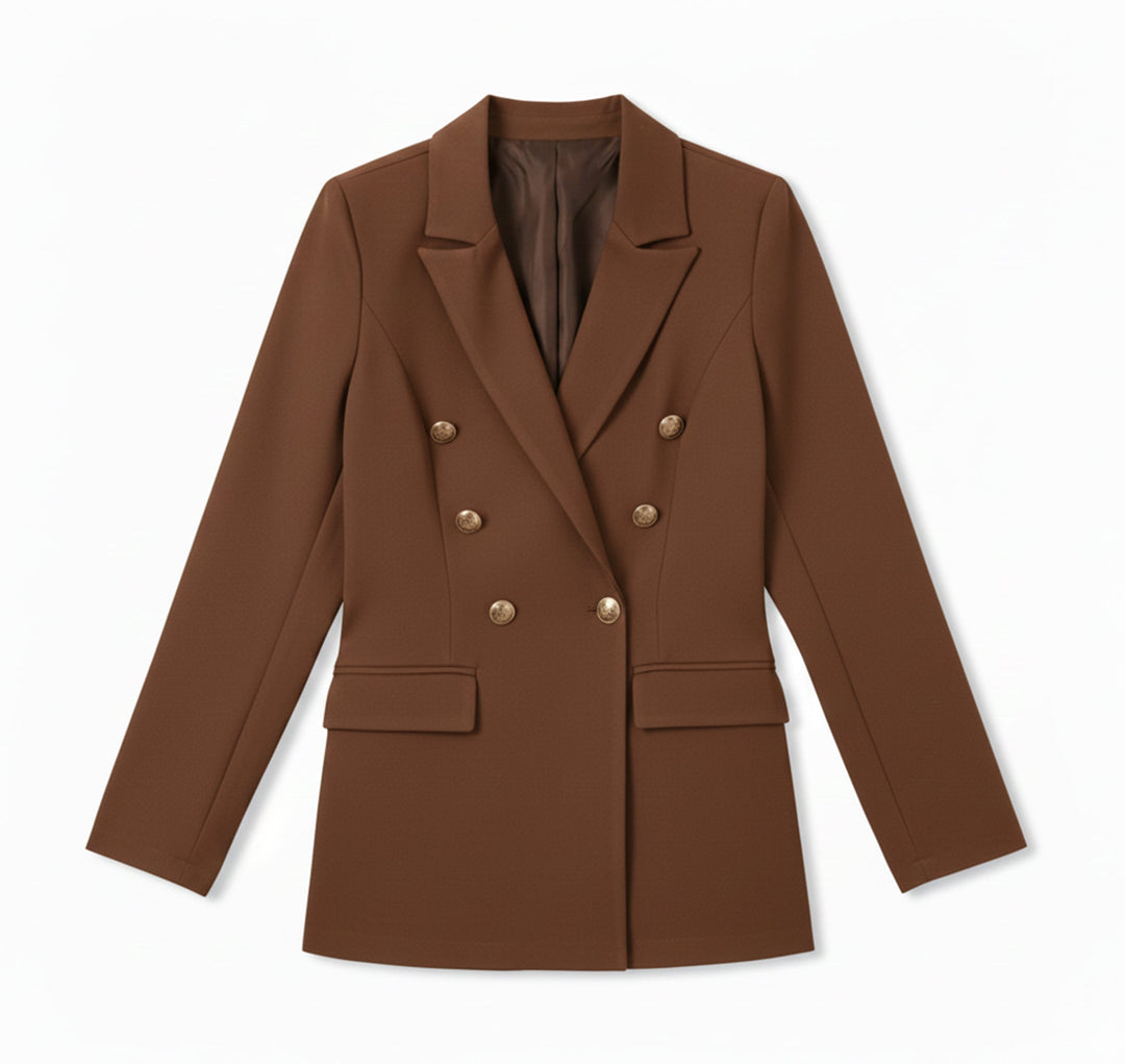 Dames Satijnen Blazer Vest Zakelijke Stijl