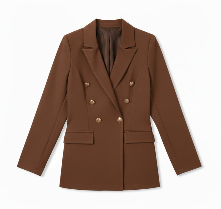 Dames Satijnen Blazer Vest Zakelijke Stijl