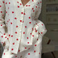 Mercy Pajama's | Lange Mouw Hart Print Pajama Set