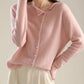 Willianne Vest | Losse Crewneck Knopen Vest