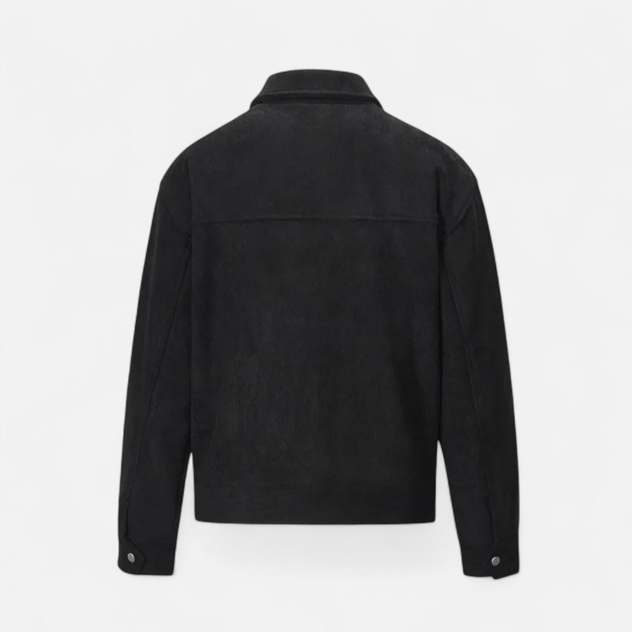 Heren Suède Utility Jas Klassieke Stijl