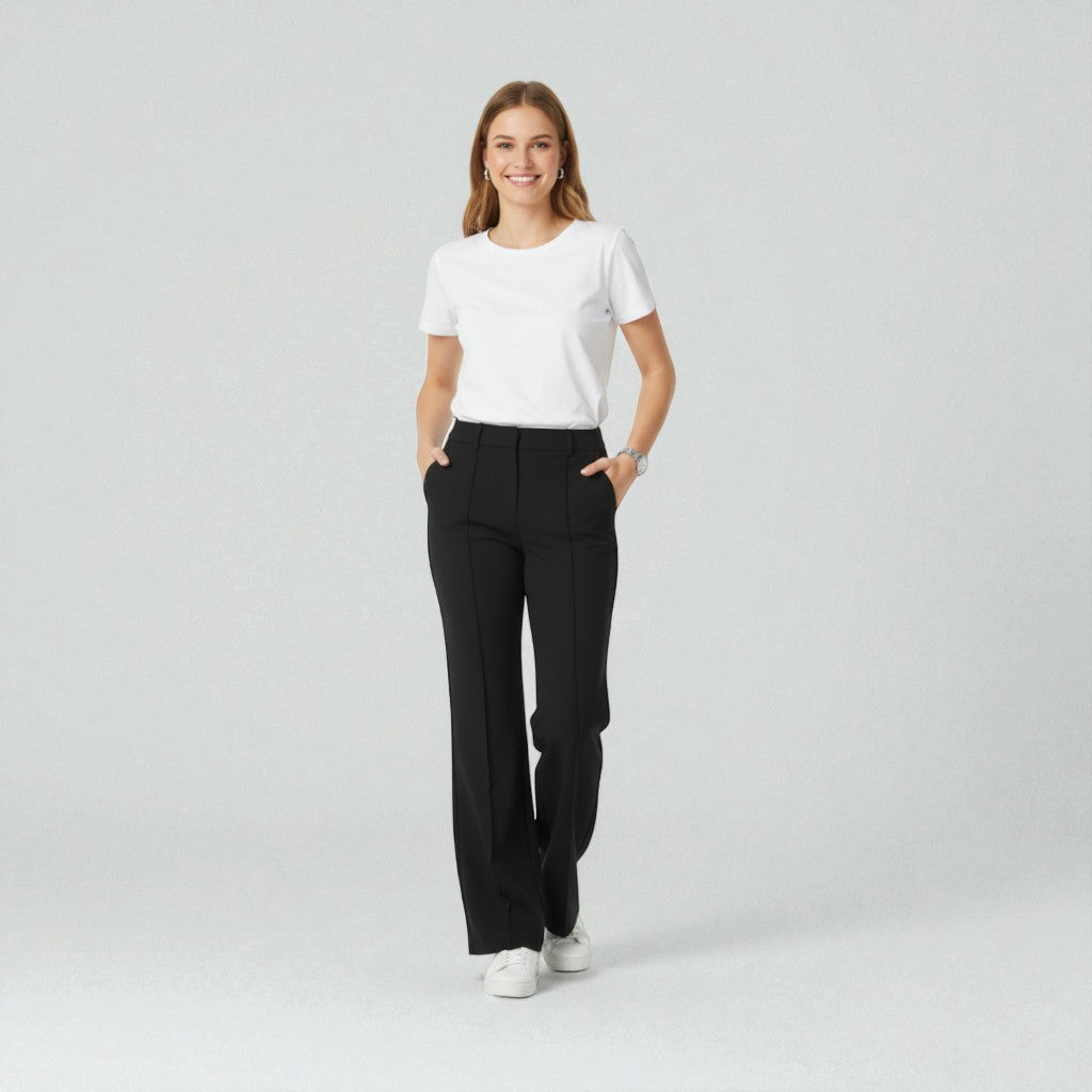Dames Aansluitende Wijde Broek Montarello SculptFit