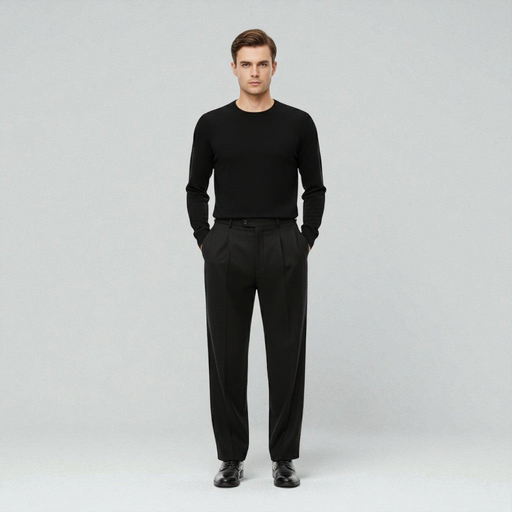 Heren Relaxed Smart Fit Broek Montarello