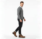 Heren Halfhoge Warme Laarzen Retro Stijl