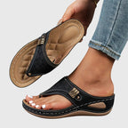 Dames Orthopedische Comfort Instap Sandalen