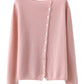 Willianne Vest | Losse Crewneck Knopen Vest