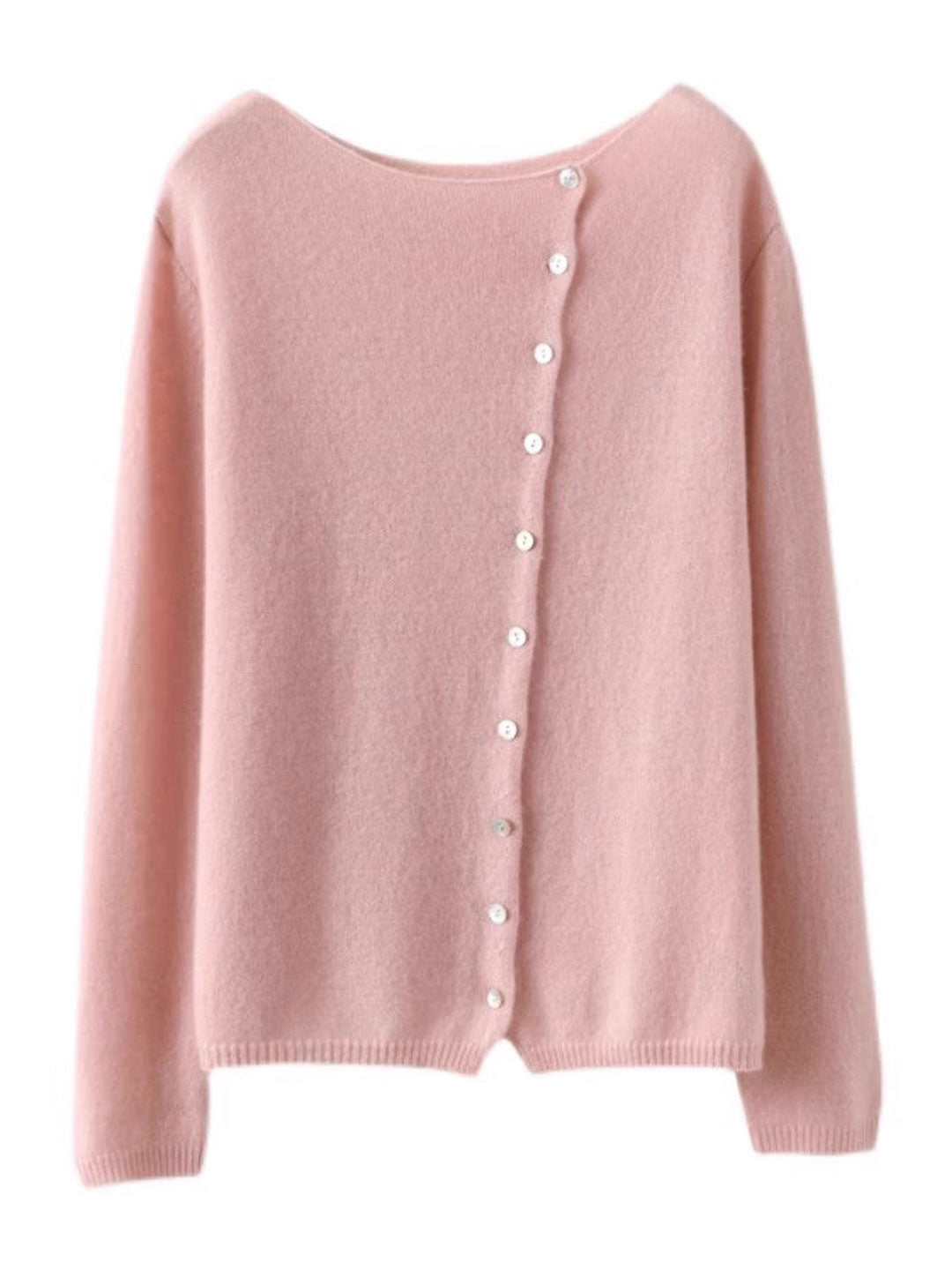 Willianne Vest | Losse Crewneck Knopen Vest
