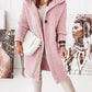 Waldaine Vest | Gebreid Vest met Knoopsluiting en Capuchon