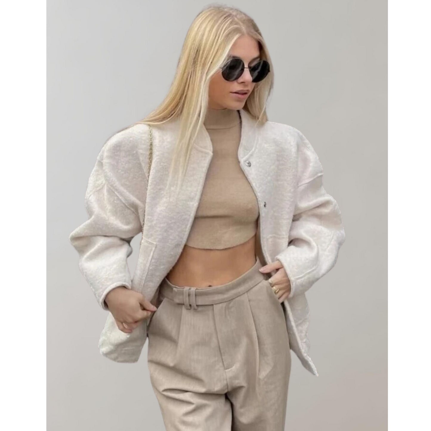 Cassia Jas | Dames Winter Oversized Wollen Jas