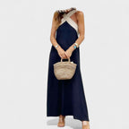 Dames Maxi Jurk Kruishals