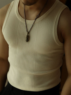 Heren Geribde Tanktop Montarello