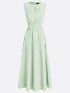 Dames Mouwloze A Lijn Maxi Jurk Chiffon