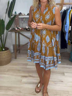 Dames Mini Jurk met Elegante V Hals