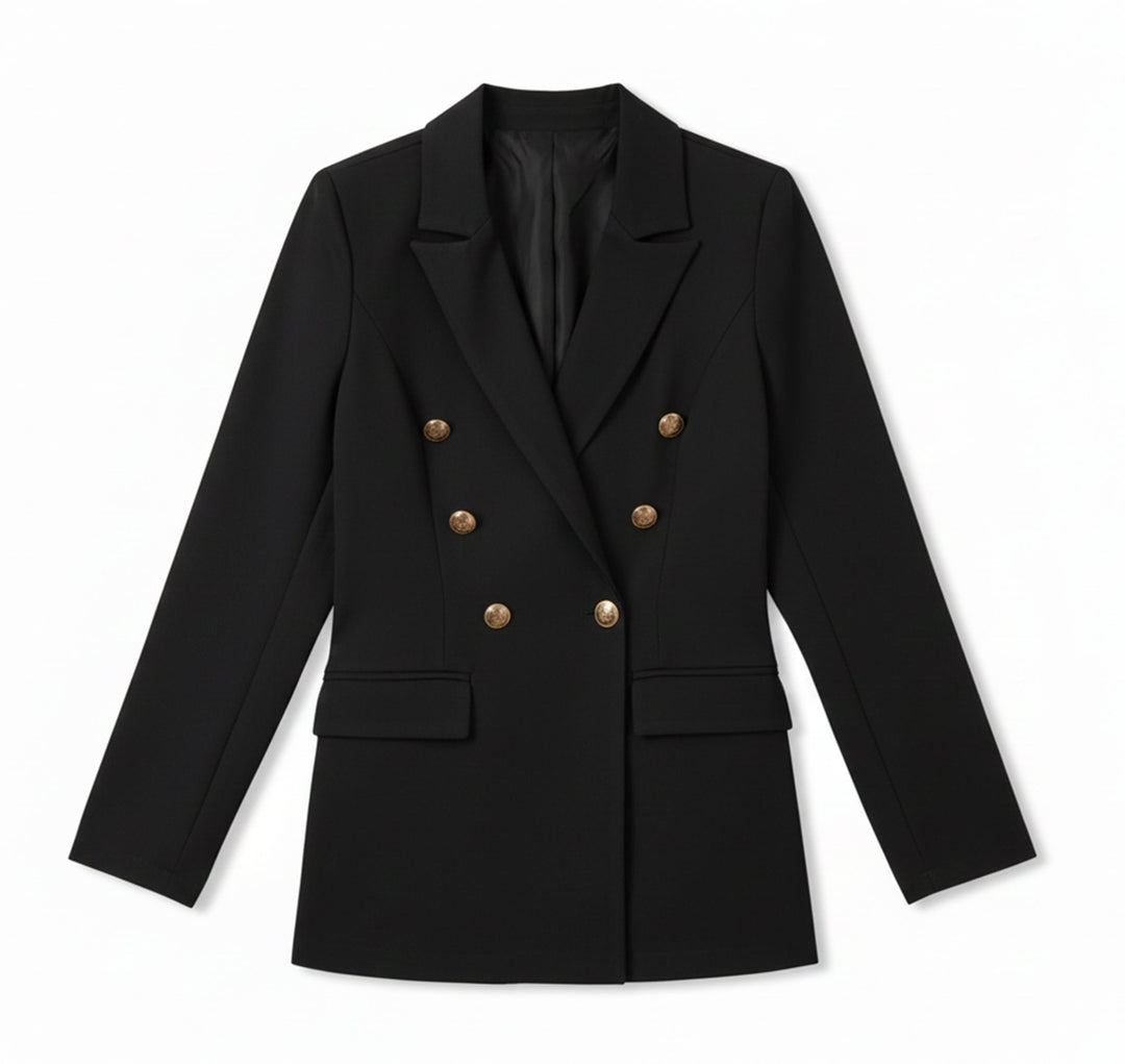 Dames Satijnen Blazer Vest Zakelijke Stijl