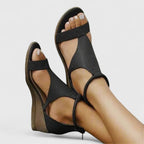 Dames Orthopedische Sleehak Sandalen Brede Pasvorm