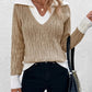 Yvanya Trui | Casual Gebreide V-hals Trui