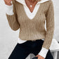 Yvanya Trui | Casual Gebreide V-hals Trui