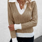 Yvanya Trui | Casual Gebreide V-hals Trui