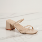 Dames Minimalistische Blokhak Sandalen