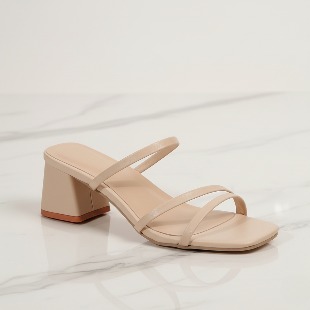 Dames Minimalistische Blokhak Sandalen