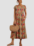Dames Vintage Maxi Jurk