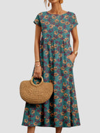Dames Vintage Maxi Jurk