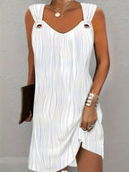 Dames Mouwloze Midi Jurk