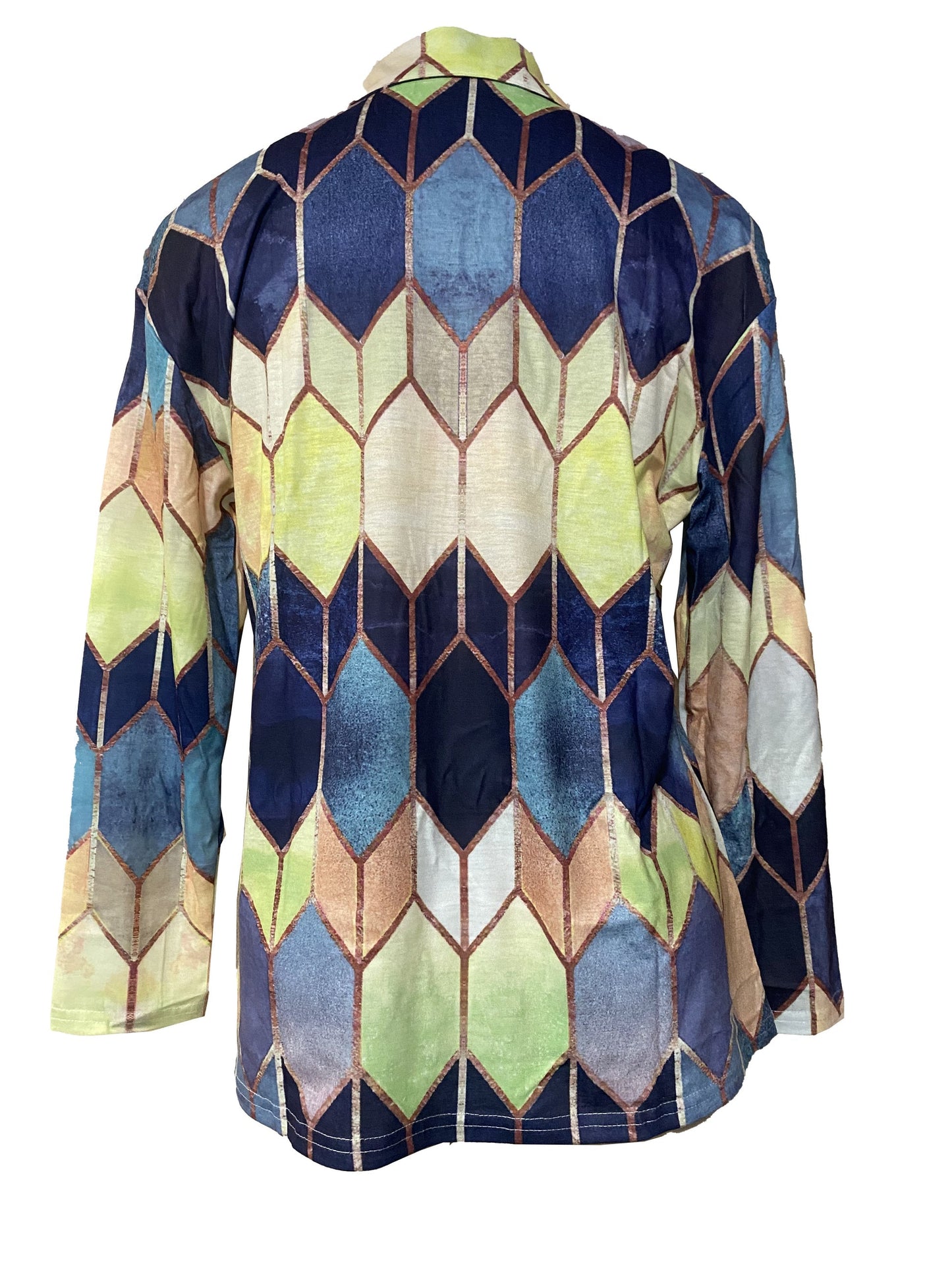 Silvie Top | Casual Rits Gekleurde Top