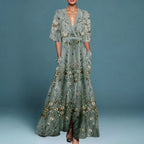 Dames Maxi Jurk met Bloemenpatroon