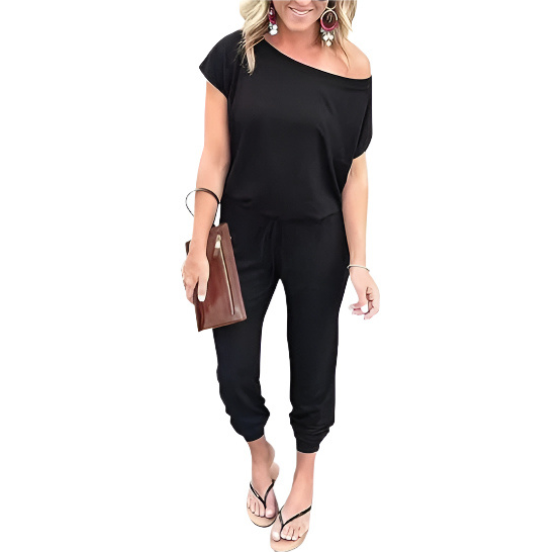 Dames Off Shoulder Zomer Jumpsuit