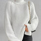 Valerie Jumper | Dames Herfst Gebreide Coltrui Jumper met Relaxte Pasvorm