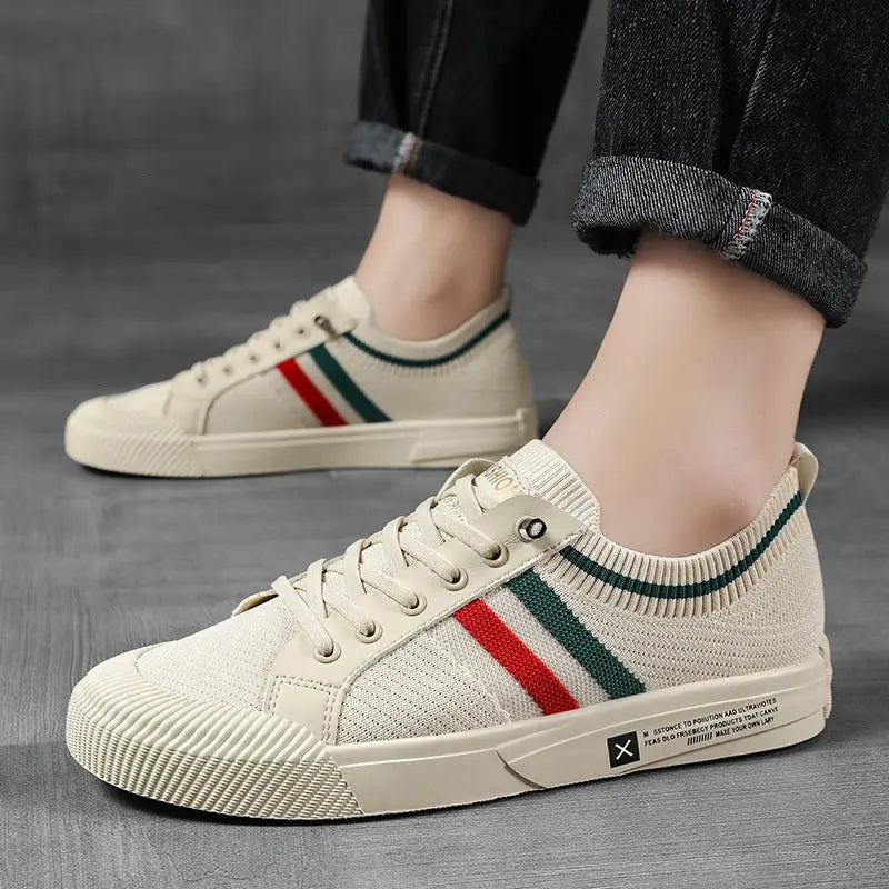 Heren Retro Sneakers met Strepen