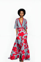 Dames Wikkel Maxi Jurk Bloemenprint