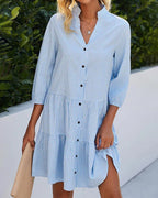 Dames Mini Jurk Ruitpatroon Zomer