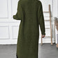 Phemie Jurk | Knusse Asymmetrische Gebreide Trui Jurk