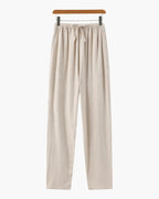 Men's Linen Trousers Lightweight Relaxed Fit