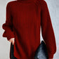 Valerie Jumper | Dames Herfst Gebreide Coltrui Jumper met Relaxte Pasvorm