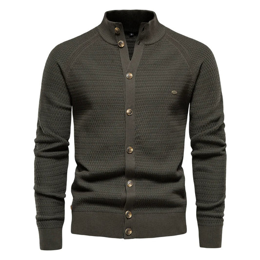 Werner Vest | Heren Gebreid Knoopvest voor Winterdagen