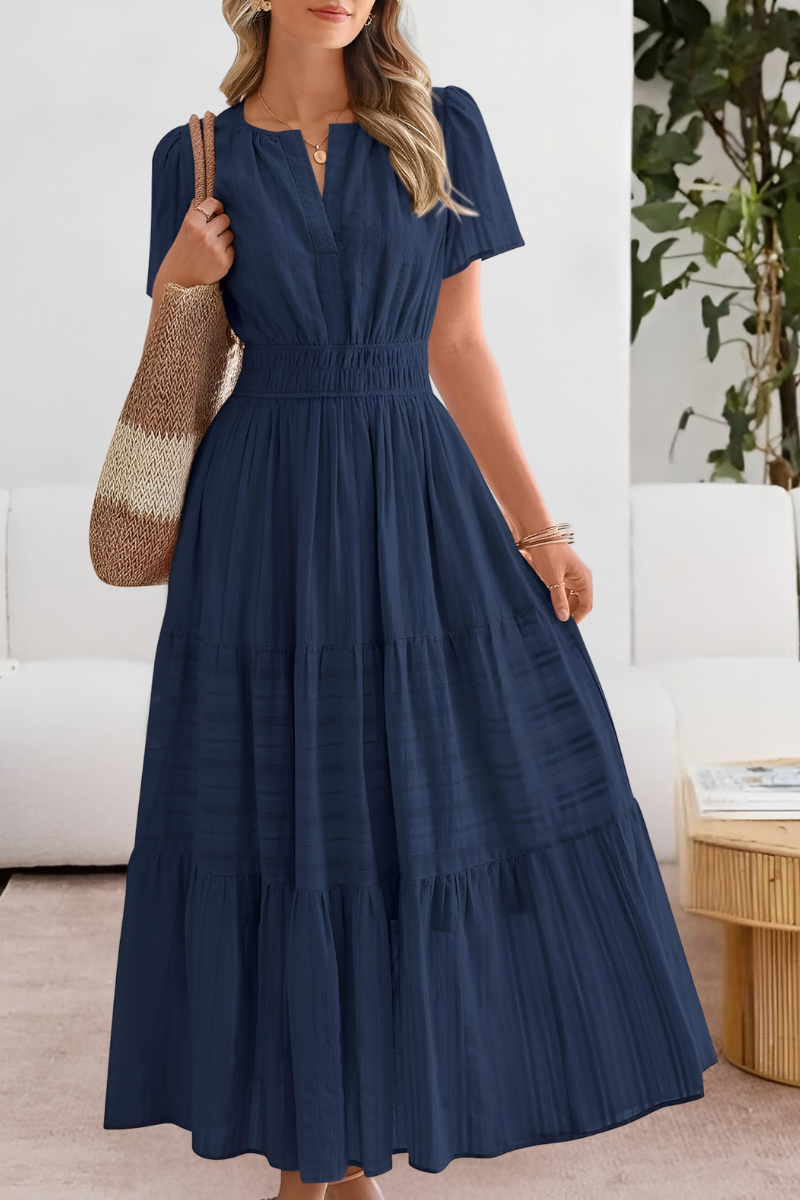 Dames Zomer Maxi Jurk Gelaagd