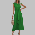 Dames Midi Jurk met Open Schouders