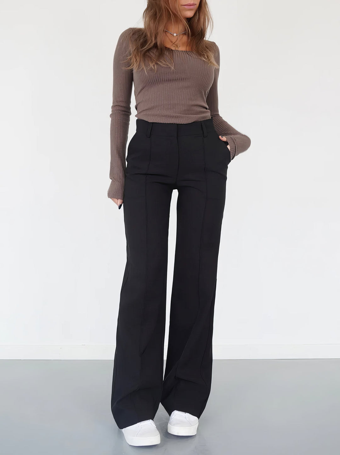 Dames Aansluitende Wijde Broek Montarello SculptFit