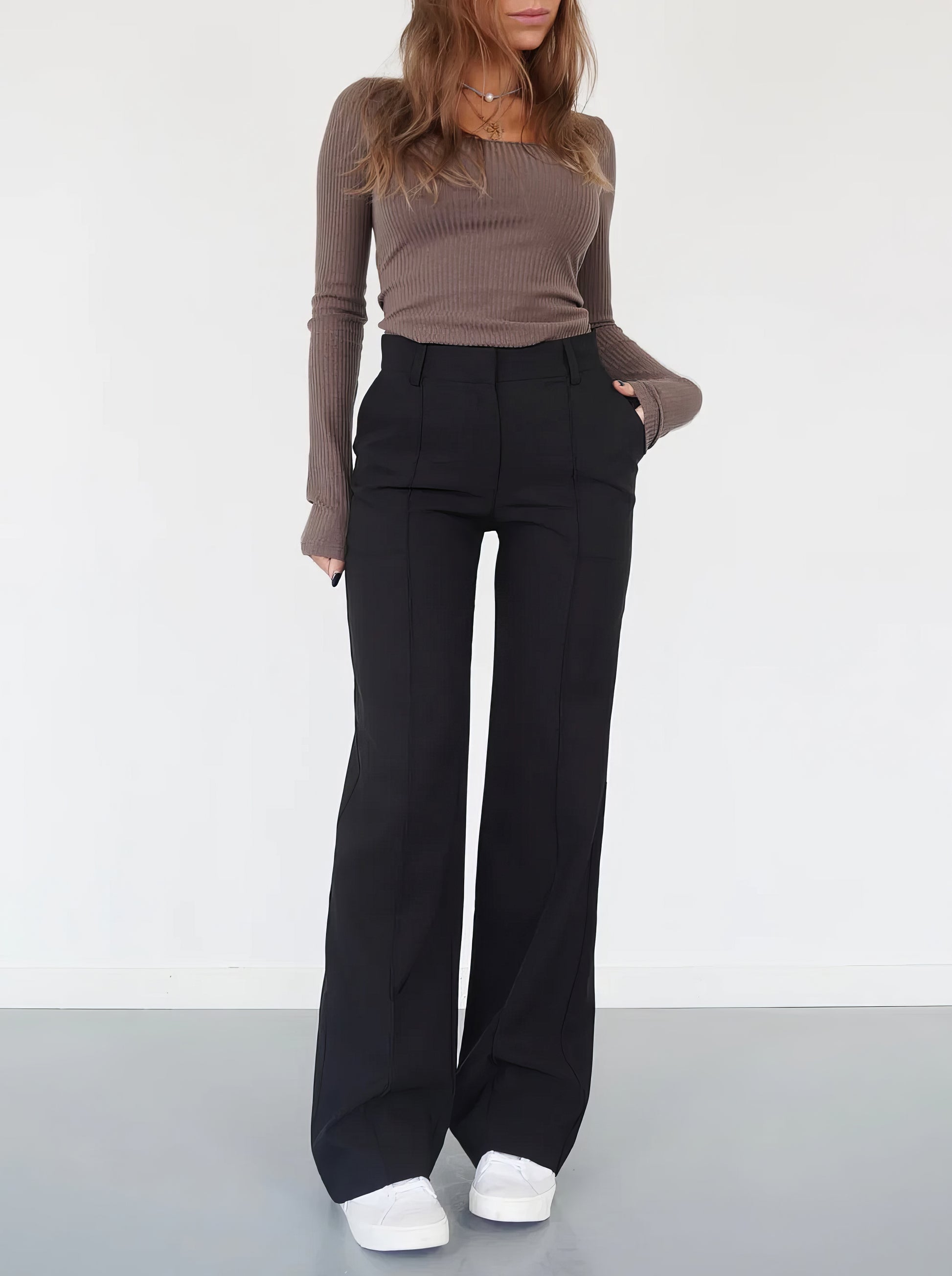 Dames Aansluitende Wijde Broek Montarello SculptFit