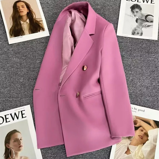 Bubbles Blazer | Vintage Mode Eén Knoop Blazer