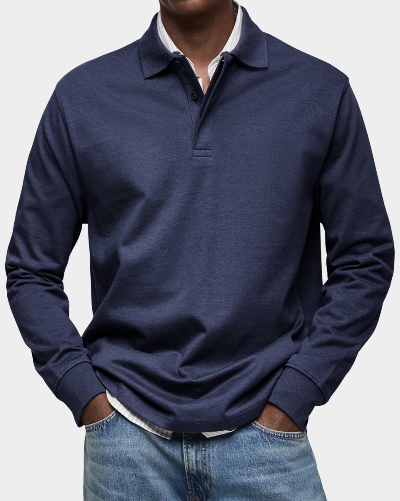 Heren Polo met Lange Mouwen Montarello