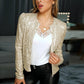 Udelia Jacket | Dames Elegante Glitter Lange Mouwen Jacket