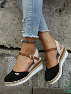Dames Orthopedische Geweven Sandalen met Demping
